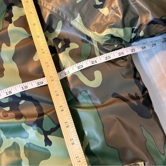 Vintage men’s chore camoflauge jacket coat rain insulated outdoor size large - Picture 4 of 6